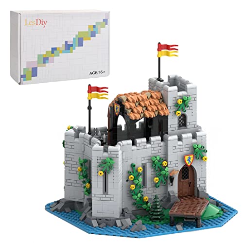Lingxuinfo 1216Pcs Outpost Model Building Blocks, Medieval Pirate Theme Outpost Model Assembly Kit, Military Outpost Building Bricks, Compatible With Lego #TOP25