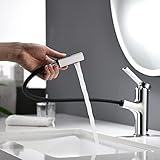 waschbecken armatur ausziehbar EINFACHE INSTALLATION: Armatur montieren geht ganz einfach mit der beigelegte Anleitung. Schritt für Schritt zeigen wir Dir, wie's geht. Kein Klempner nötig.