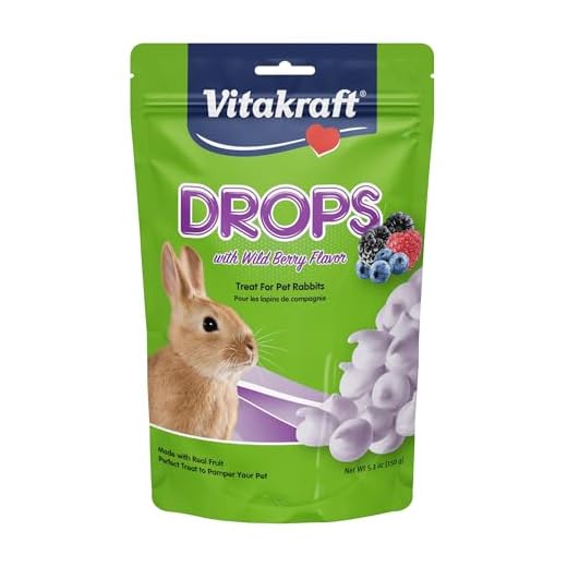 Vitakraft Rabbit Drops With Wild Berries Treat, 5.3 Ounce Pouch