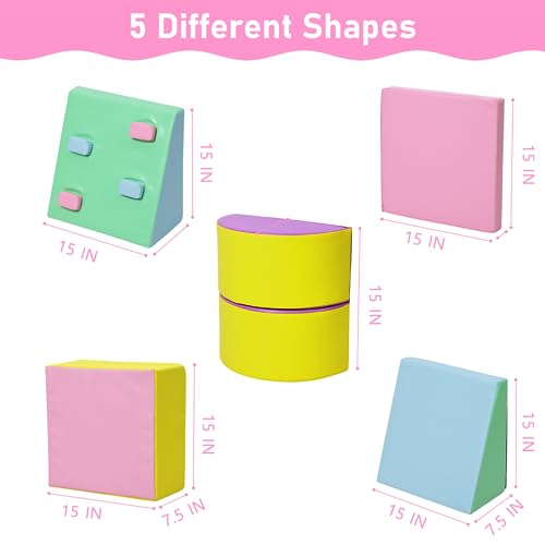 StarlightStroll Foam Climbing Blocks for Toddlers 5PCS by StarlightStroll - Image 3