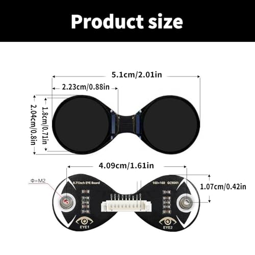 Module LCD circulaire double œil pour personnaliser vos projets DIY - 5