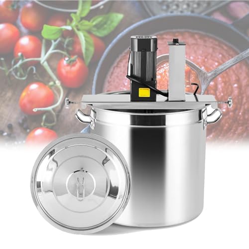 Máquina agitadora automática de salsas, batidora eléctrica de alimentos con raspador de 4 cuchillas, ajustable para cocinar durante mucho tiempo y freír sopa caliente