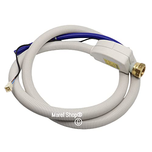 Marel Shop® - Tubo Carico Con Elettrovalvola Sistema Acquastop 2,08 M Per Lavastoviglie Compatibile Con Miele Per Modelli: G4203 - G5100 - G1020 - G10