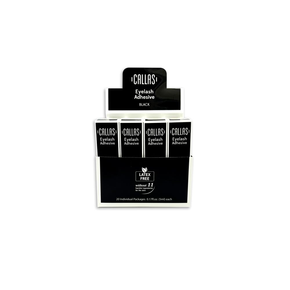 Eyelash Adhesive Black with Display Latex Free 20pcs