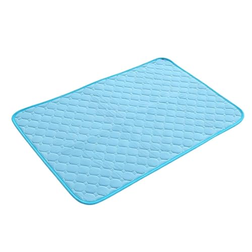 Alfombra refrescante para perros – poliéster y algodón | Manta frescura transpirable plegable lavable | Alfombra de verano animales cachorros interior exterior jaula coche