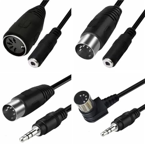 Cable de Audio Jack 3.5mm a DIN 5 Pin MIDI 3m miniatura 1