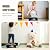 Korpai 5" Folding Step Stool for Adults and Kids 15-Inch Extra Wide Stool Holds Up to 300 lbs,Non-Slip Folding Stools with Handle,Compact Plastic Foldable Step Stool for Bathroom,Kitchen,ect