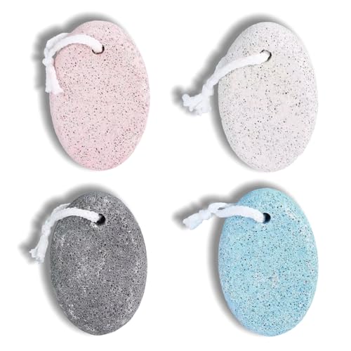 4PCS Pumice Stone for Feet - Foot Scrubber for Dead Skin Pedicure Tools Hard Skin Callus Remover for Feet Foot Scrubber Stone for Men Women