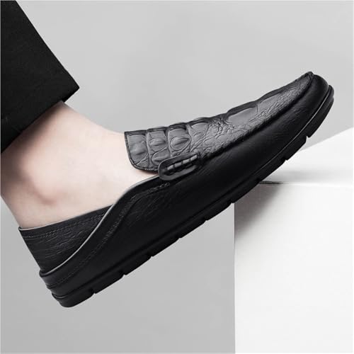 Mens Slip On Loafers Round Toe Flat Heel Comfortable Simple Classic Prom Wedding Casual Shoes Lightweight3