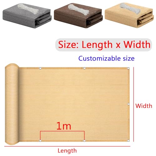 Voile d'ombrage 2x4m gris imperméable pour balcon et terrasse extérieure