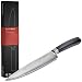 Produktbild KLAMER Damast Chefmesser 20cm, extra scharfes Küchenmesser, echter japanischer Damaststahl, Fleischmesser