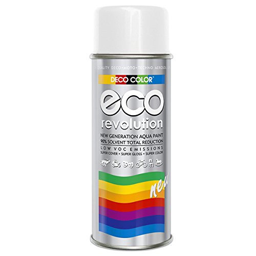 Fahrzeugteile Hoffmann Deco Color ECO Lackspray glänzend oder matt 400ml nach RAL freie Farbauswahl (1 Dose ECO RAL 9010 Weiss Glanz)