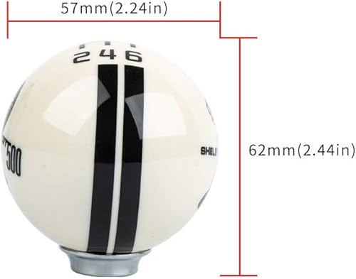 Miniatura 3 de Pomo de palanca de cambios manual para Mustang Shelby Cobra GT 500, 6 velocidades