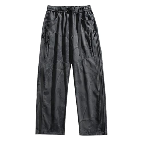 Pantalon baggy homme coupe décontractée multipoche style militaire tactique