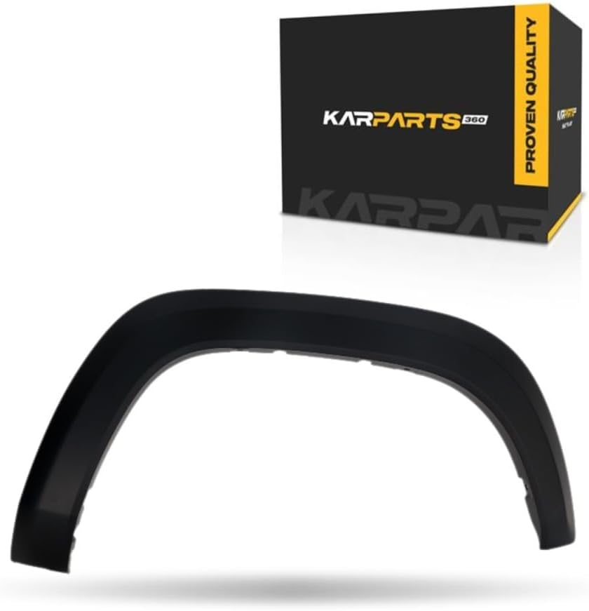 KarParts360 For Toyota Tacoma 2016-2023 Wheel Opening Molding Passenger Side | Rear | Plastic Material | Textured/Primed Finish | Black Color | Replacement For TO1791111 | 7587304090