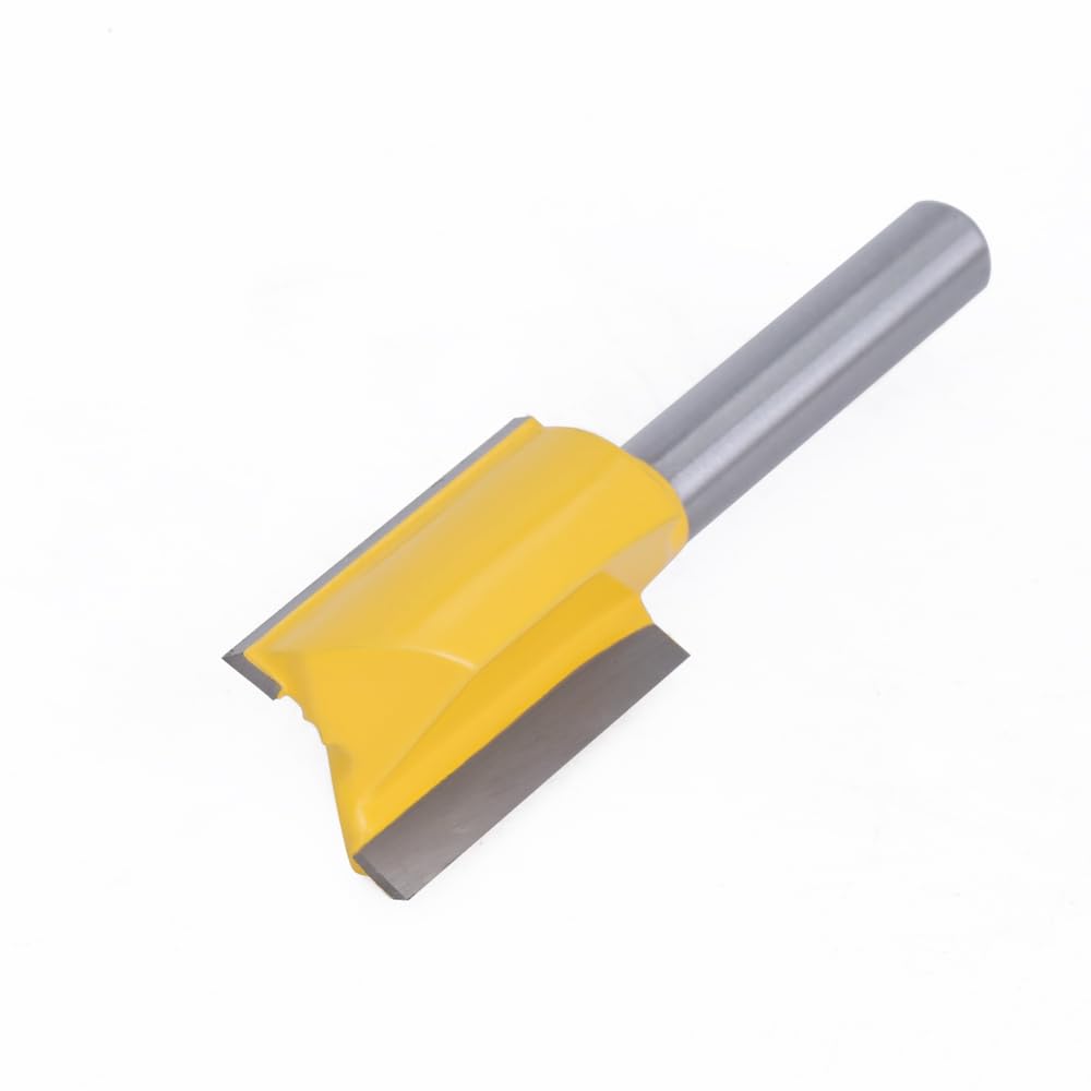 Juego de brocas for enrutador de carpintería, vástago de 1/4mm, cuchillo recto de 6,35mm, 5 uds.