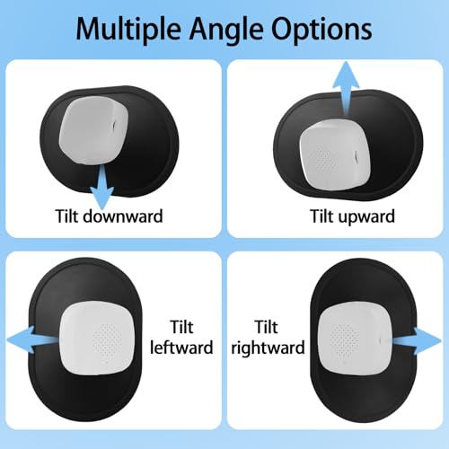 VANEST Angled Window Mount Compatible with Girafit Window Camera W150/W550s, Self-Adhesive Mount, Windows/Door Bracket Holder, Soft Silicone Adjustable Angle Tilt, Easy & Quick Install (1 Pack) - Thumbnail 3