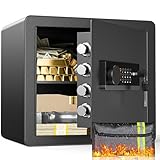 Safe Box 1.4 Cubic Feet Anti-theft Security Safe with...