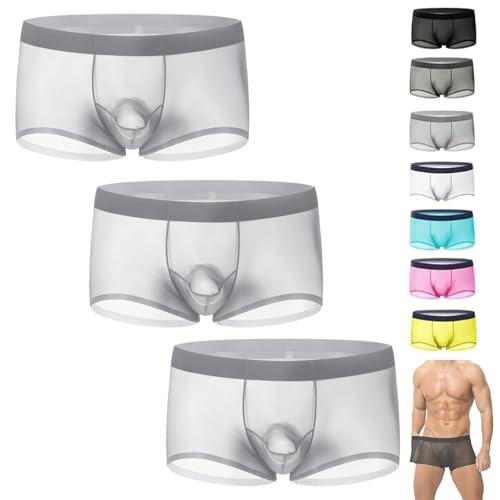 Boxer ultra-fin en soie glacée transparente Niksy, sous-vêtement anti-transpiration pour le sport