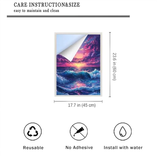 Película decorativa opaca para ventana 17.7 x 23.6 pulgadas miniatura 2