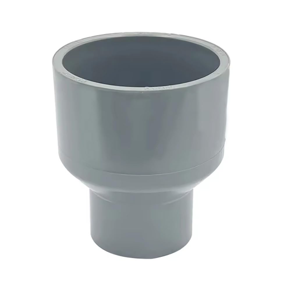 1 Pcs PVC Plastic Reducers, Grey Direct Joints for Water Pipes; Lawn Watering & Greenhouse Irrigation Fittings(63x32mm)