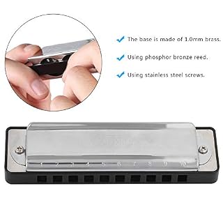 Blues D’orgue à Bouche 10 Trous, clé D’harmonica D’harmonica Eb pour les Cadeaux Débutants Amateurs de Musique… - Les Beatles, Paul McCartney, John Lennon, RIngo Starr, George Harrison Blues D'orgue à Bouche 10 Trous, clé D'harmonica D'harmonica Eb pour les Cadeaux Débutants Amateurs de Musique… – Image 5