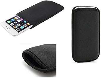 Neoprene Waterproof Slim Carry Bag Soft Pouch Case Cover for Nokia 8800 Sapphire Arte - Black