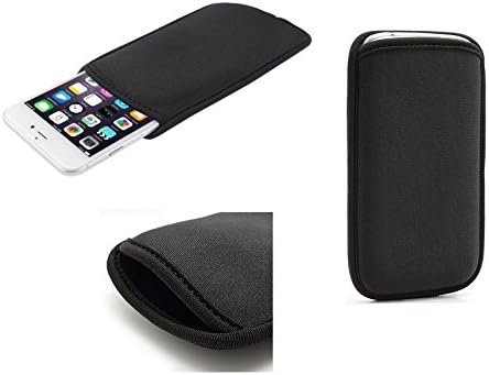 Neoprene Waterproof Slim Carry Bag Soft Pouch Case Cover for Nokia 8800 Sapphire Arte - Black