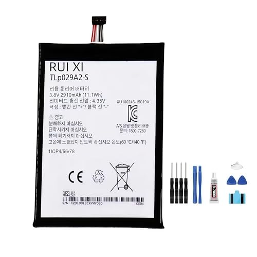 TLp029A2-S RUI XI Batteria compatibile per Alcatel ONE TOUCH IDOL 3 OT-6045 TLp029A2-S 2910mAh 3.8V Batteria Del Telefono