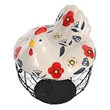 Tema del raccolto festivo: progettato con un tema di festa del raccolto, aggiunge un'atmosfera festosa, rendendolo un regalo eccellente o una decorazione per la casa, cestino per uova di in filo , cestini per la conservazione delle uova in filo da cucina