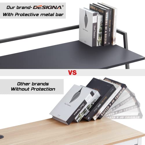 Designa Folding Desk, Small Desks For Small Spaces, 41 Inch Small Fold Desk For Student Portable Folding Desk, Folding Office Desk With Protective Railing #TOP4