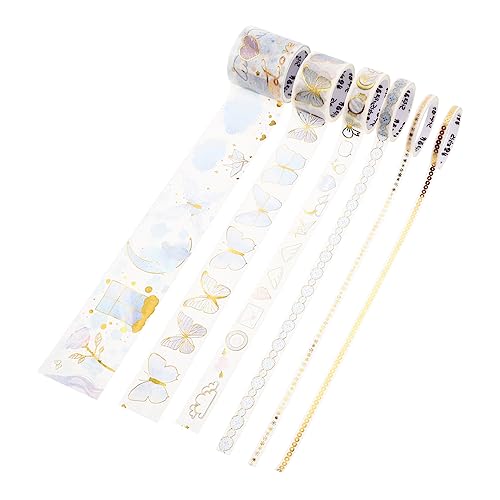 KONTONTY Pegatinas Washi Tape Creativas Colores Brillantes Decoración De Cuadernos y