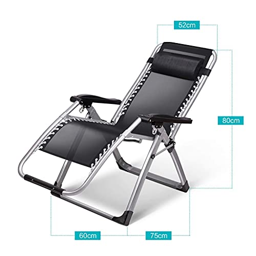 Chaise Zero Gravity pliante et inclinable Happy | Largeur XL 65 cm