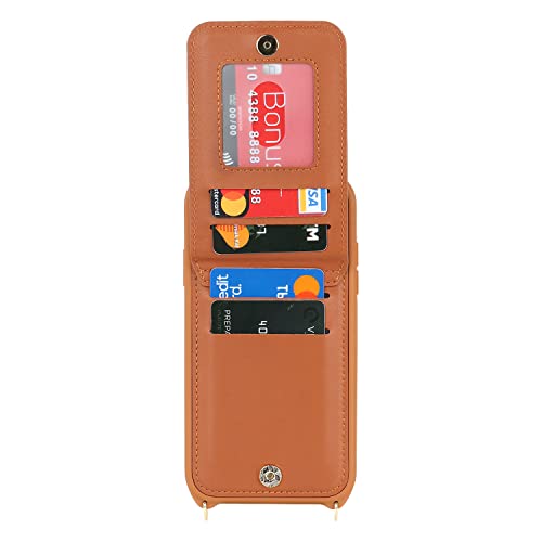 Deyhu Iphone 11 Phone Case With Card Holder For Women, Iphone 11 Case Wallet With Credit Card Slots Crossbody With Ring Kickstand Shockproof Slim Stand Case For Iphone11 - Brown #TOP3