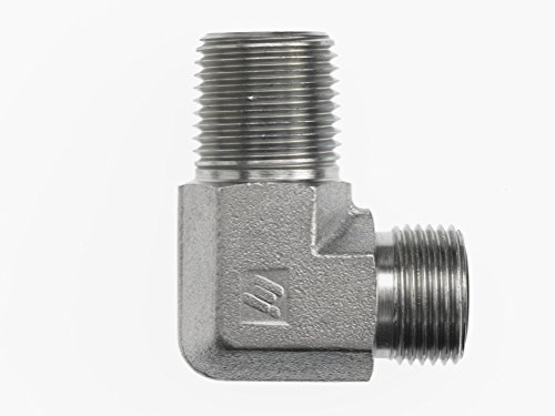 FS2501-24-24 Hydraulic Adapter 24 Male FACE Seal X 24 Male Pipe 90 Degree Flat FACE Fitting