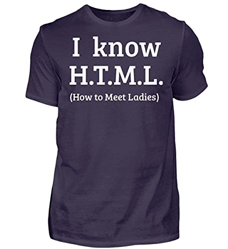 T-shirt humour I Know HTML le cadeau parfait pour informaticien