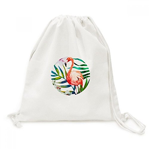 Sac de base flamingo et fleurs tropicales pour vos sorties citadines et balades