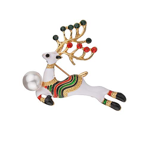 Preisvergleich Produktbild LISHUAIEN Weihnachtsmann Weihnachtsbaum Socken Socken Hut Strass Frauen Brosche Geschenke