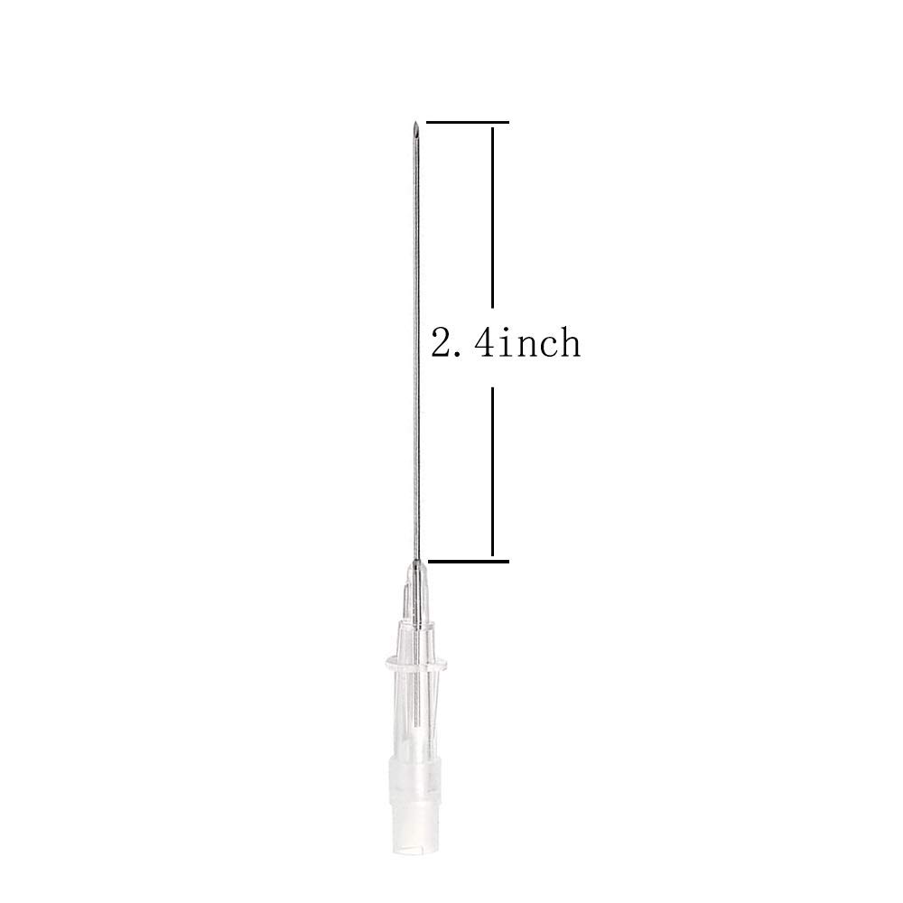 Pack of 50 Catheter Piercing Needles Tattoo Piercings Tool (14G)