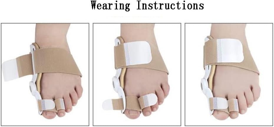DEAVER Double Hole Big Toe Valgus Corrector Foot Bone Eversion, Hallux Valgus, Bunion Splint Straightener Pain Relief Correction Orthopedic Supplies Care