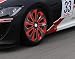 Sparco SPC1375BKRDC Juego de 4 Tapacubos Sicilia 13 Pulgadas Negro/Rojo/Carbonio