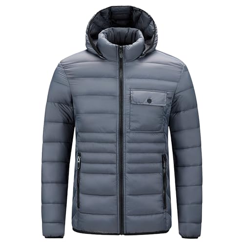 Chaqueta de invierno aislada para hombre con tejido repelente al agua