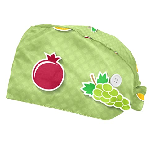 Casquettes de travail ajustables aux motifs fruits frais pour égayer vos journées