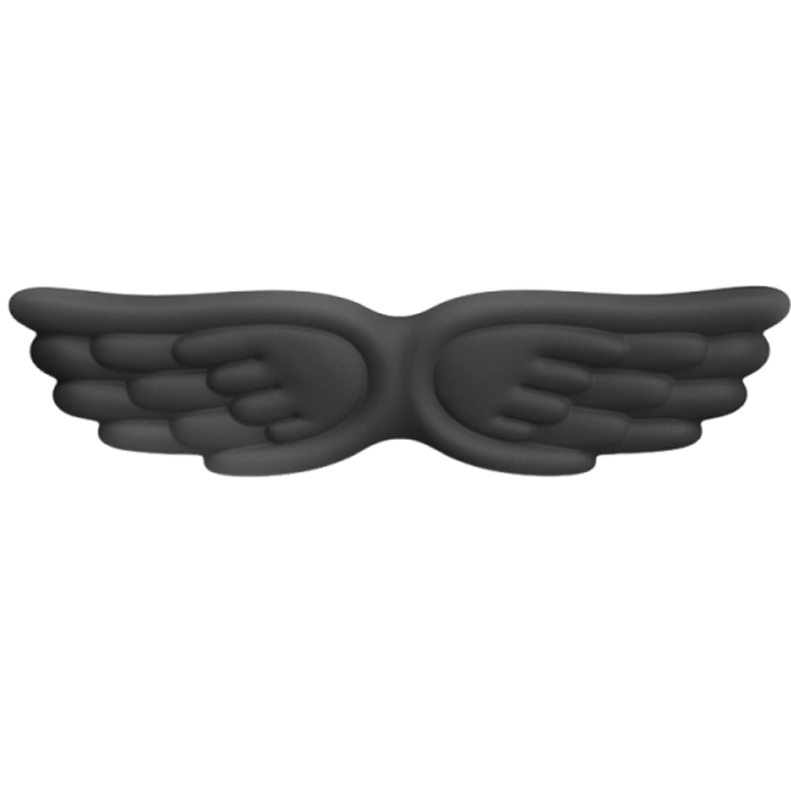 drburpily Angel Wing Armrest Support Memory Pad Wrist Rest Relaxation for Comfortable Typing licone Clean for and Study, Black