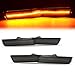 ALMULOO LED Front Side Marker Light Pair Compatible with 2018-2022 Dodge Challenger SRT R/T Models Replacement for 68319391AA 68319390AA Smoke Lens Amber LED 2 PCS