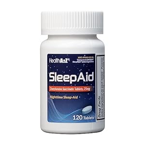 HealthA2Z® Sleep Aid | Doxylamine Succinate 25mg | Non Habit-Forming (120 Counts (Pack of 1))