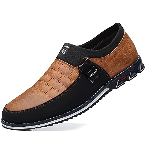 Image of COSIDRAM Mens Casual Shoes Dress Sneakers Loafers Comfort Walking Shoes | Lightweight slip-on for hassle-free wear. Cloud-like comfort, sock-friendly fit for daily & semi-formal occasions.