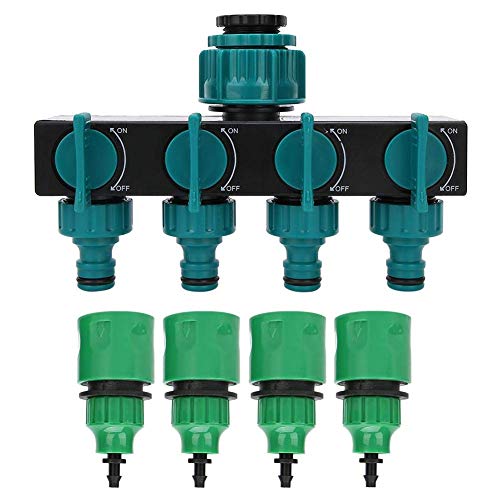 Schlauchteiler, Gartenschlauchteiler, DN20 DN25 FNPT Wasserhahnteiler mit 1/4-Zoll-Schnellanschluss-Bewässerungsarmatur