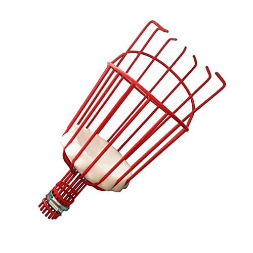 Colcolo Recolector de Frutas Ligero para Cosechar Manzanas y Naranjas, Rojo