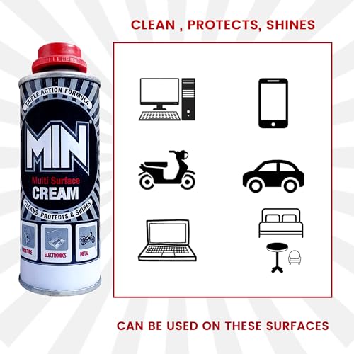 Image of Min Cream For Dazzling Shine,100gm pack of 5 - Effective for Mobile, TV, Desktop, and Laptop Screen Cleaning - Removes Dust, Dirt, and Fingerprints